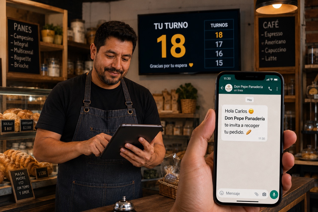Mi Turno en acción: pantalla TV y aviso por WhatsApp